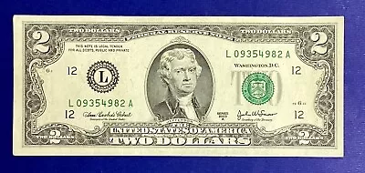 USA $2 Two Dollar Banknote VF-XF Series 2003A Declaration Of Independence 1776 • $3