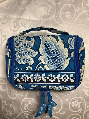 VERA BRADLEY “Blue Lagoon” COSMETIC BAG Travel Toiletries • $14.99