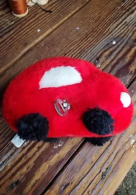 Vintage EDEN Red Car Plush Music Musical Wind Up Stuffed Baby Toy Rare Plush  • $29.99