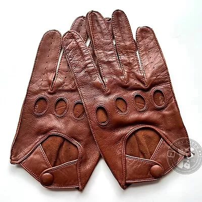 NWOT Vintage Coach Men's Driving Gloves In British Tan Leather (Size XL) - 2020 • $165