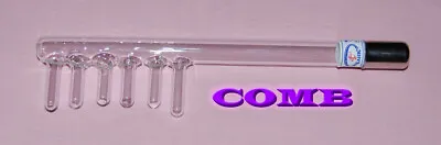 $7 • Buy Comb ELECTRODE TUBE HIGH FREQUENCY VIOLET RAY Darsonval Skin Care12MM 