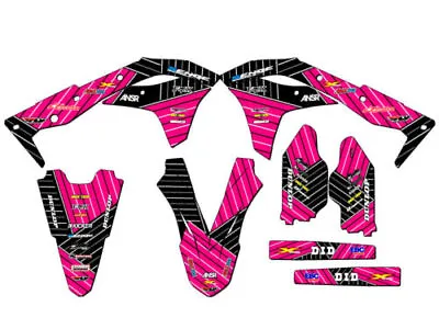 2017-2020 KX 250 F RACE SERIES Pink Senge Graphics Kit Compatible With Kawasaki • £158.69