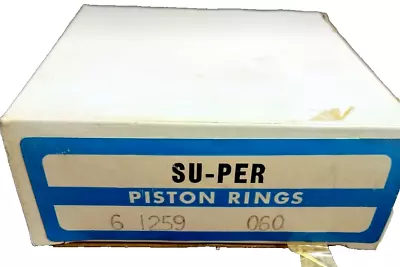 SU-PER Piston Rings (060) - 6 1259 060 - Fits Volkswagen 1600 1.6L 1967-1979 • $24.95