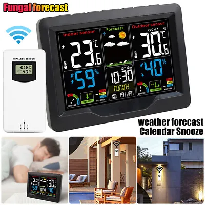 Weather Station With Outdoor Sensor Wireless Digital Home Weather Temperature • £25.59