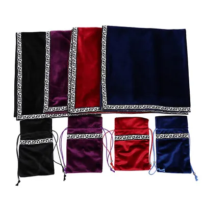 Tarot Cards Bag Party Table Clothboard Game Tablecloth Divination Velvet Retr:da • £13.32