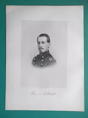 WILLIAM B. TIBBITS N.Y. Scales Manufacturer &  Civil War General - 1878 Print • $29.95