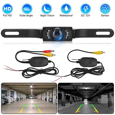 Car Truck Wireless Rear View Reverse Backup Parking Camera Kit IR Night Vision • $17.98