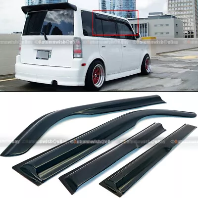 For 04-07 Scion XB BB JDM Mugen Style 3D Wavy Black Tinted Window Visor Vent • $32.59