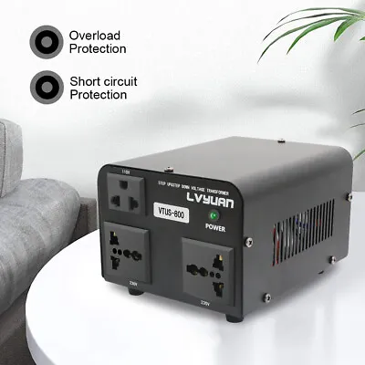 Efficient 800W Voltage Converter Transformer Step Up & Down 110V-220V 220V-110V  • £49.99