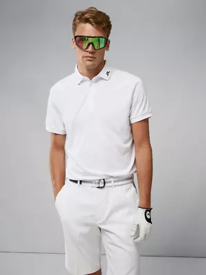 NEW J Lindeberg KV Golf  Polo Shirt White Size XL FREE SHIP • $59.99