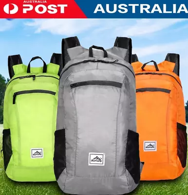 Portable Foldable Backpack Waterproof Backpack Bag Ultralight Outdoor Pack • $24.99