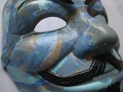 $49.99 • Buy MARBLE ABSTRACT Blue Yellow Painted Custom Guy Fawkes V Vendetta Anonymous Mask
