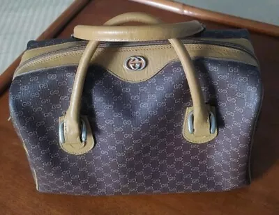 Vintage Gucci Brown Boston Bag. New Lining. EUC. • $499