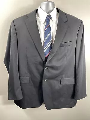 Lauren Ralph Lauren Blazer Jacket Mens 48L Gray 2 Button 100% Laine Wool • $19.01