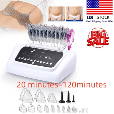 $169 • Buy Microcurrent Vaccum Therapy Body Massage Butt Lift Breast Enlargement Machine US
