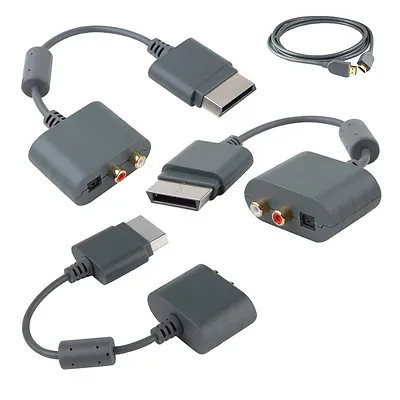 Digital Optical Audio Adapter Converter + 2M HDMI Cable Fits Microsoft Xbox 360 • £14.74