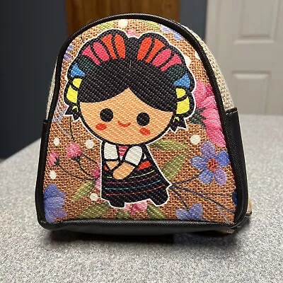 Small Maria’s Mexican Leather Backpack / Purse Black • $25