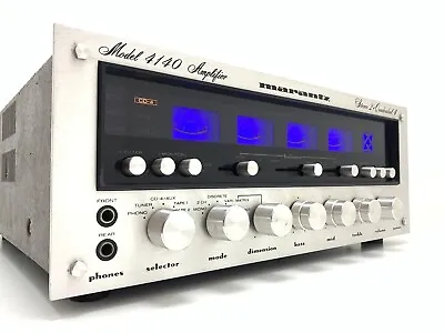 Marantz 4140 Rare Stereo Quadradial Amplifier 140 Wrms Vintage 1977 Good Look • $2172.94