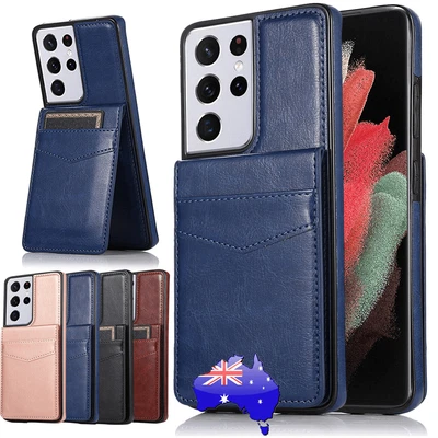 $11.99 • Buy Leather Stand Card Slot Cover Case For Samsung S22+ S21 S20FE Note10 S10 S9 S8
