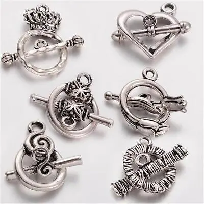 6 Toggle Clasps Luxury Mix Top Quality Tibetan Silver Ae3 • £2.89