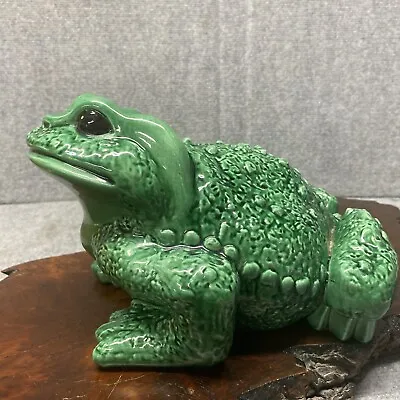 Rare Huge Arnels Ceramic Frog Toad Vintage Garden Figurine 11”x7” • $140.25