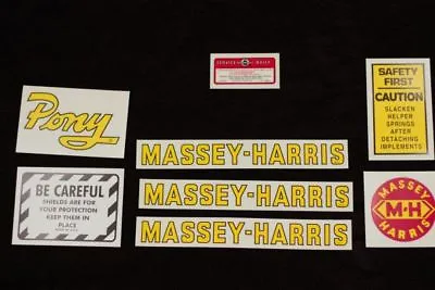 Decal Set For Massey Harris Pony Tractor Decals • $26.99