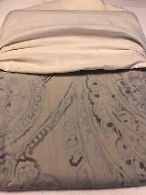 NWT Restoration Hardware Garment-Dyed Percale Paisley F/Queen Duvet Cover Dune • $199