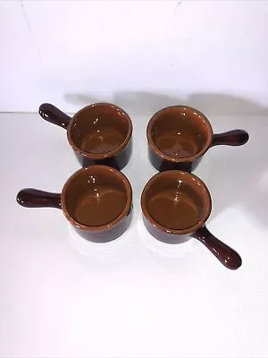 Italian Pottery Ramekin  Crock   Vulcania  Italy Stamped Set Of 4 • $20