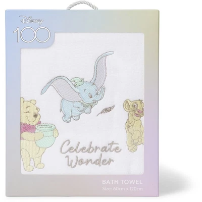 £42.39 • Buy ~ Disney 100 Years ~ Disney Baby Bath Towel ~ Dumbo ~ Winnie The Pooh ~ Simba~