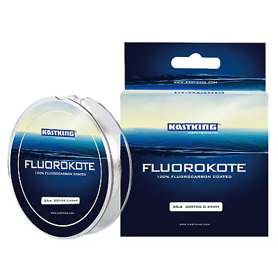 KastKing FluoroKote Fishing Line Fluorocarbon Coated Line - 300Yds/274M Line • $10.58