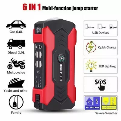 99800mAh Portable Car Jump Starter Booster Kit 12V Battery Charger Power Bank • $61.89