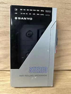 Sanyo Personal Stereo Radio Cassette Tape Player M-G32 Vintage Walkman Tested • $40