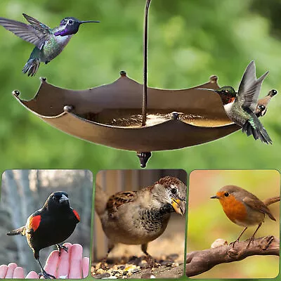 Metal Home Decoration Garden Bird Bath Feeder Bird Trough Bird Feeders • $18.17