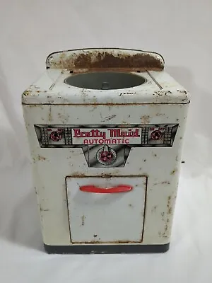 Vintage Marx Pretty Maid Tin Toy Automatic Washing Machine Dryer Kids Toy • $15