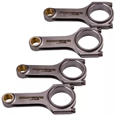 4x H-beam Connecting Rod For Honda GS-R Acura B18C B18C1 B18C5 Integra Conrod • $321.10