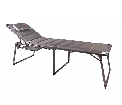 Quest Naples Lounge Bed With Side Table Patio Garden Motorhome Sun Camping • £128.90