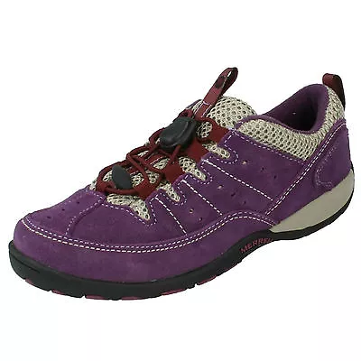 Girls Merrell Mimosa Toggle Leather Casual Walking Slip On Trainers Shoes J95454 • $31.71