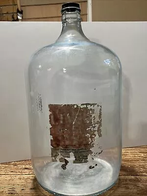 Vintage 5 Gallon Glass Bottle Jug Embossed Bottom • $49.95