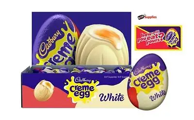 WHITE Cadbury Cream Creme Eggs - Ideal For Easter Hunt Gift LIMITED EDITION • £45.99