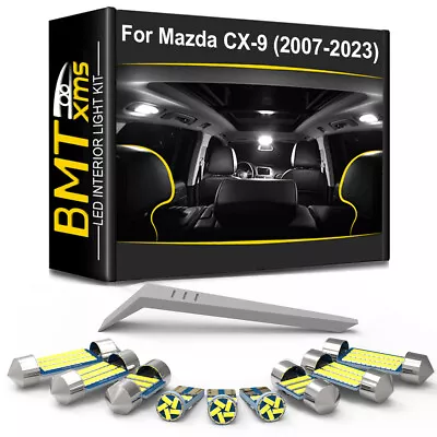 13Pcs Canbus For Mazda CX-9 LED Interior Dome Lights Package Kit (2007-2023) • $11.98