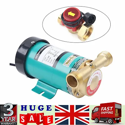Hot Water Booster Main Pressure Shower Pump Electric Home Boost 120W Domestic UK • £68.16