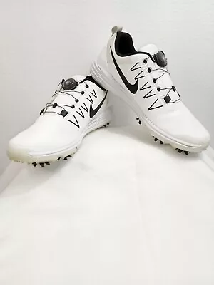 Nike Lunar Command 2 Boa White / Black Golf Shoes/ Sz-9.5 • $70