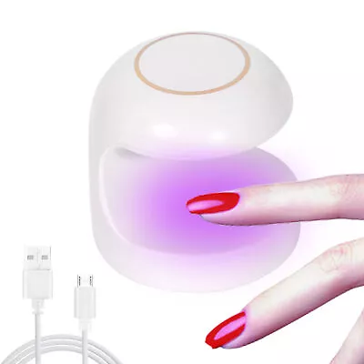 Mini Nail Lamp Potable UV LED Light Nail Gel Dryer Nail Phototherapy Machine 18w • $13.05