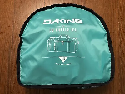 Dakine EQ Duffle 51L Bag Black Flower Motif Collapsible Easy Travel Partner! EUC • £38.61