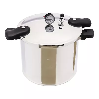 23-Quart Pressure Cooker Canner Large Capacity 22 L Pressure Gauge Aluminum  • $98.80