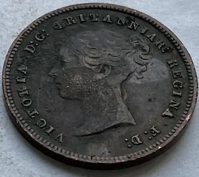 1844 Victoria 1/2 Half-Farthing Coin /#221 • £7.77