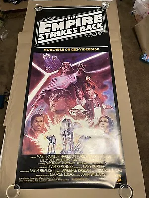 Star Wars The Empire Strikes Back 1980 Original Videodisc Promotional Poster (A) • $200