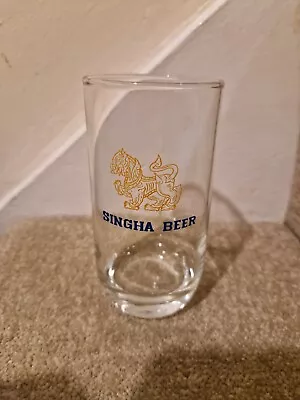 Singha Brewery Half Pint Beer Glass - Thailand • £3