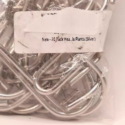 (20-Pk) Heavy Duty S Shaped Hooks Hangers Stainless Steel Silver • $2.10