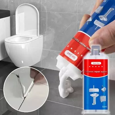 50ml Heat Resistant Bathtub Crack Repair Paste Epoxy Resin Ceramic Adhesive • £5.42